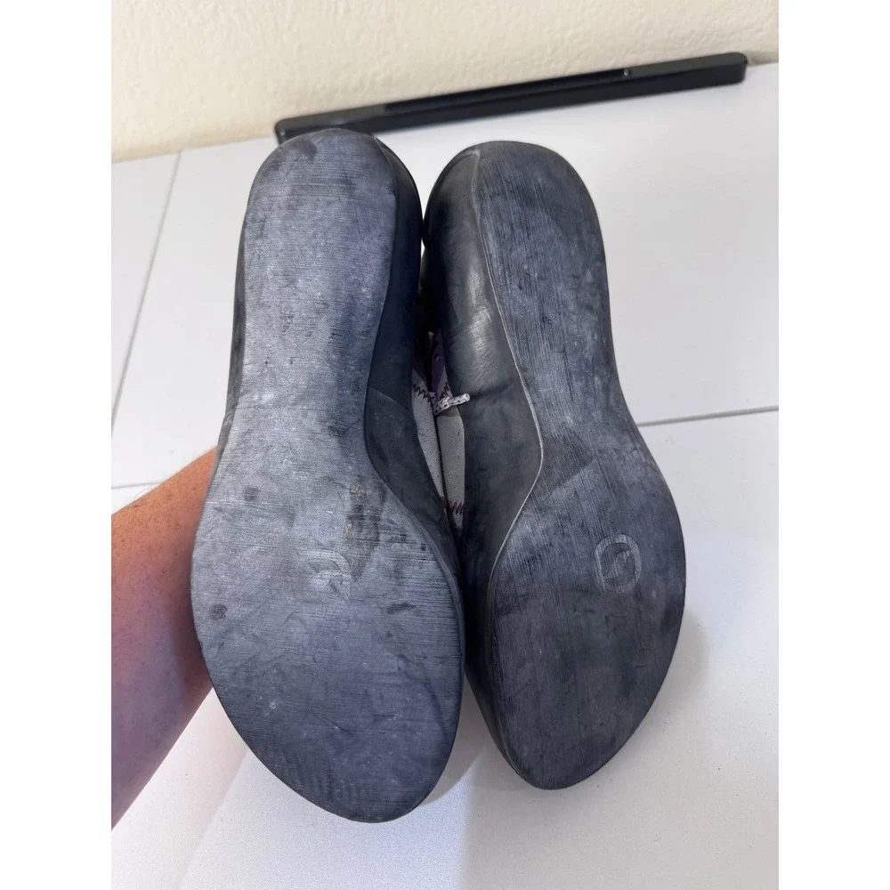 Scarpa Rock Climbing Shoes Women 8 Grey Purple Lace Up Athletic Bouldering Sport